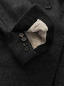 Neil Barrett Double Breasted Gray Wool Pea Coat