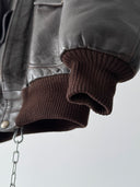 Vintage 80s Jacques Vincent Pour Japa A2 Leather French Jacket