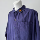 1950s Swiss Workwear Railway Smock Long Jacket