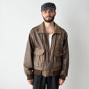 Vintage Aviator A2 Flying Faded Brown Leather Jacket