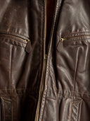 1940s German Motorcycle Leather Blouson Jacket