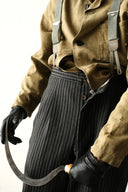 1940s Swiss Bespoke Striped Trousers