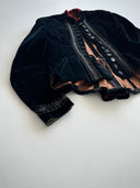 1880s Victorian Velvet Soutache Bodice