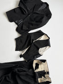 1947 Dated British Three Piece 'Demob' Pinstripe Wool Suit