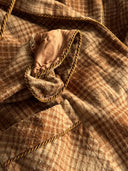 1960s European Wool Checked Smoking Lounge Jacket