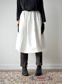 Comme Des Garcons White Midi Skirt