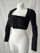 Antique Edwardian Women's Floral Blouse Corset