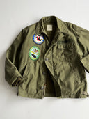 1980s USN A-2 Deck Stenciled Patched Field Jacket