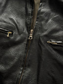 1960s Swiss Cyclist Leather Faded Jacket