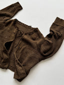 1930s German Women's Thrashed Wool Cardigan