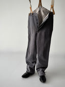 1960s French Workwear Cotton Pique Trousers