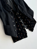 1960s European Velour Floral Waistcoat