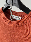 2000s YSL Yves Saint Laurent Orange Knit Sweater