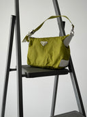 Prada 'Lime Green' Nylon Shoulder Bag