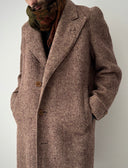1938 Dated British Bespoke HBT Tweed Overcoat