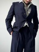 1940s CC41 'Burton' Two Piece Pinstripe Wool Suit