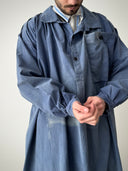 1940s French Workwear Faded Smock Shirt