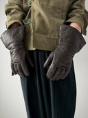 1960s European Motorcycle Leather Gloves