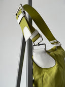 Prada 'Lime Green' Nylon Shoulder Bag