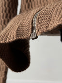 1960s British 'Aero' Zip Wool Knit Cardigan