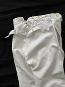 1950s European Work White Trousers