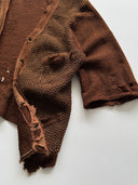 1930s German Thrashed Wool Knit Cardigan