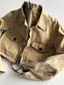 1950s Austrian Work Duck Canvas Reworked Cyclist Jacket