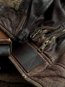 Archive Emporio Armani AW83 Cargo Leather Jacket