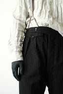 1940s European Pleated Pinstripe Trousers