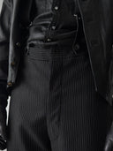 1940s European Tailored Striped Trousers