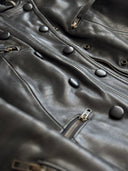 2000s German Double Breasted Moto Jacket