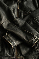 2000s Biker Faded Soft Leather Jacket