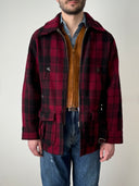 1960s Canadian Hunting Wool Plaid Belted Jacket