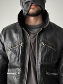 1960s Scandinavian 'Gusum' Leather Moto Jacket