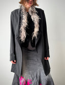Brunello Cucinelli Fur Neckline Wool Coat