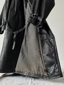 1942 Dated Swiss Army Belted Leather Trench Coat