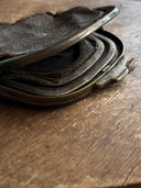 1950s Soviet Leather Thrashed Coin Purse