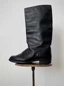 1970s Soviet Union Officer Leather Boots