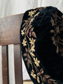 ≈1880s Victorian Embroidered Velvet Smoking Cap