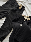 1940s French Workwear Striped Trousers