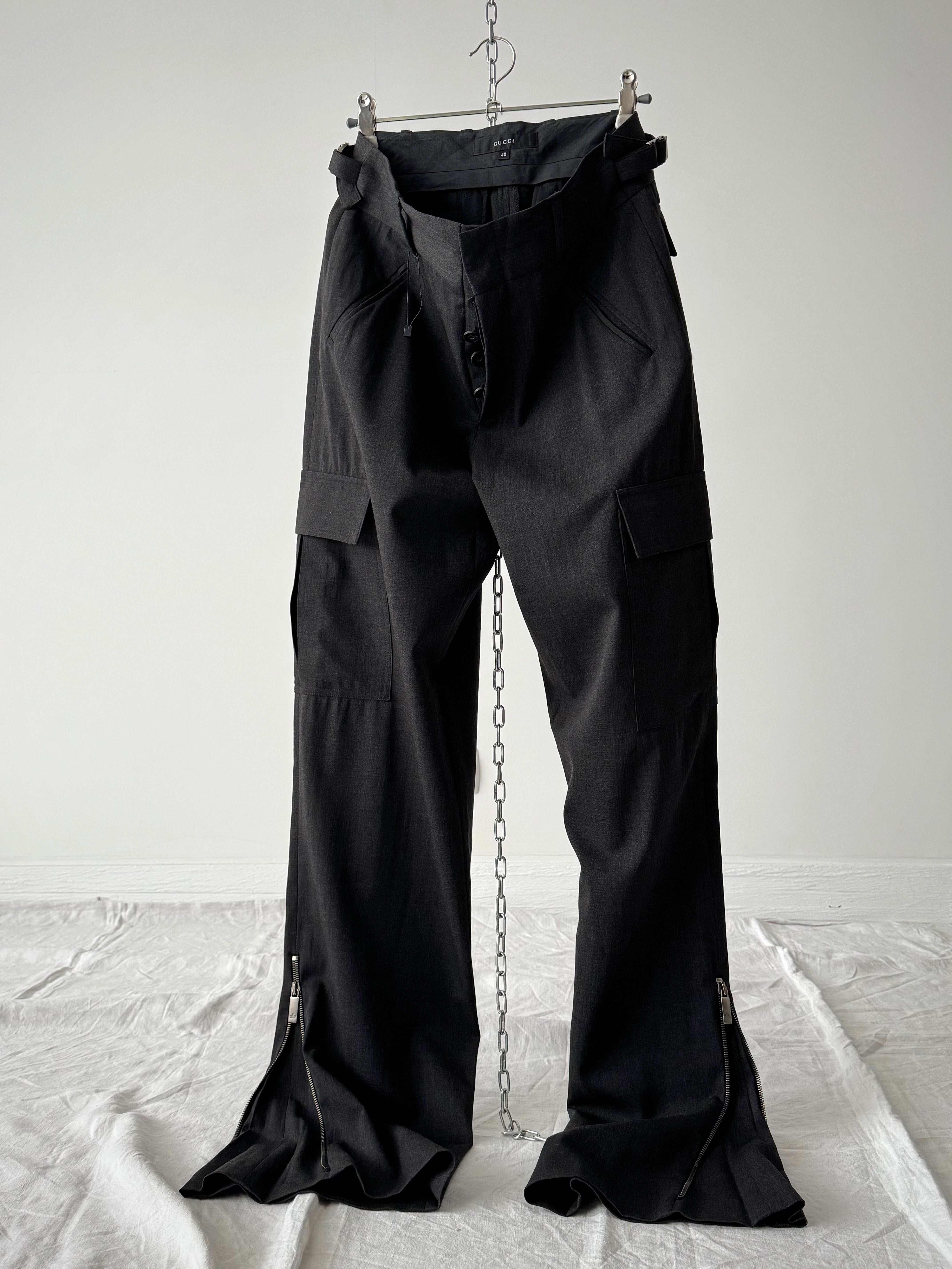 1998 Gucci by Tom Ford Wool Cargo Trousers – thepuregarb