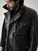 1980s German Police Leather Jacket