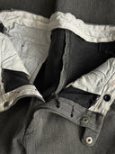 1950s French Workwear Salt & Pepper Cotton Pique Trousers