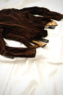 1880s Swiss Victorian Era Velvet Bodice