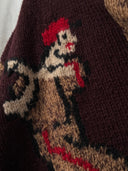 Vintage Jim & Larry Sportswear Hand Knit Wool Cardigan