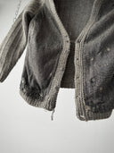 1930s German Women's Thrashed Wool Cardigan