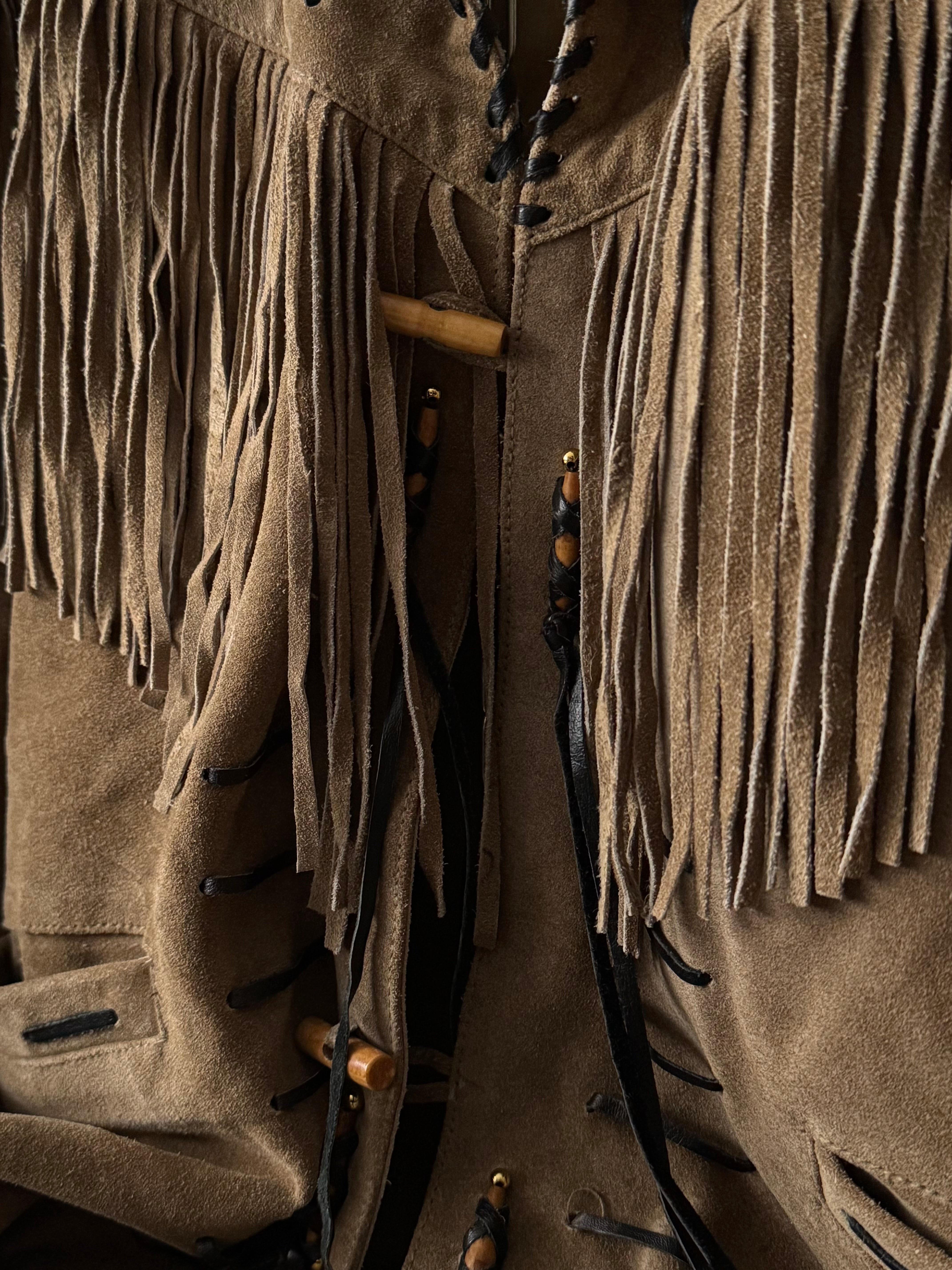 Stars & Stripes Cowboy Suede Fringe Jacket – Thepuregarb