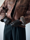 1960s Soviet Pilot 'Shevretka' Leather Jacket