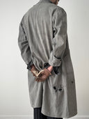 1950s French Workwear Chambray Thrashed Atelier Coat