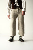 1940s Soviet Farmer Work Linen Trousers